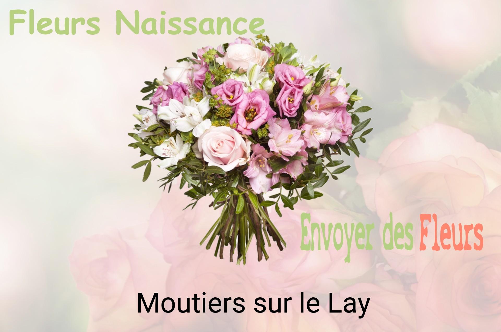 Bouquet de fleurs de naissance livré à Moutiers-sur-le-Lay